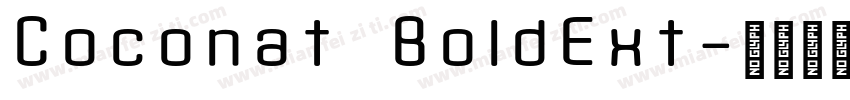Coconat BoldExt字体转换